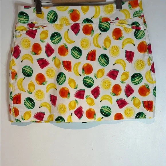 ATTYRE Women's Skort Skirt Fruit Watermelon Banana Lemon Orange size 14 - Picture 1 of 7